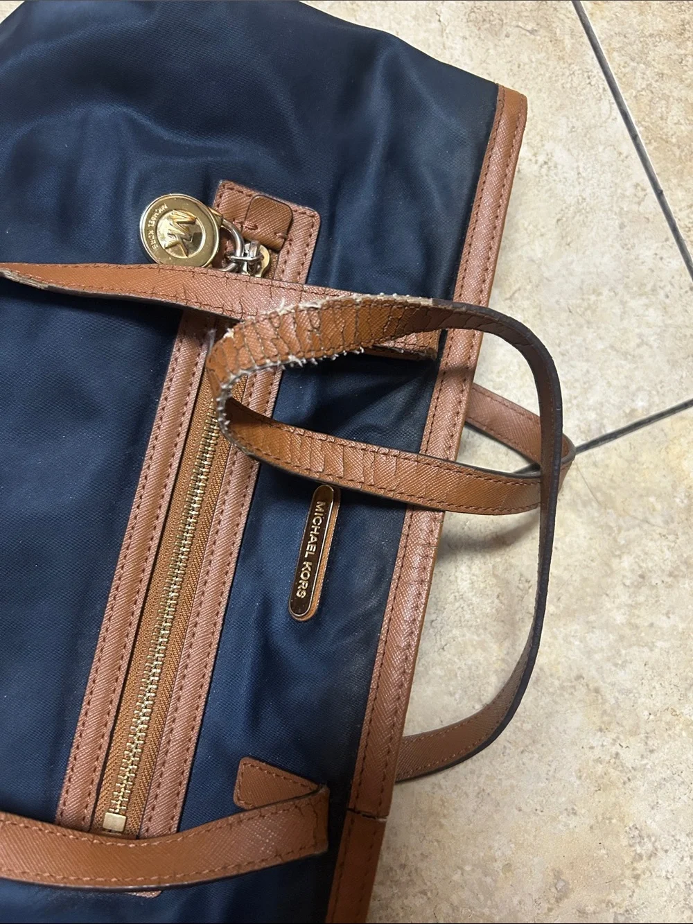 Michael Kors navy nylon